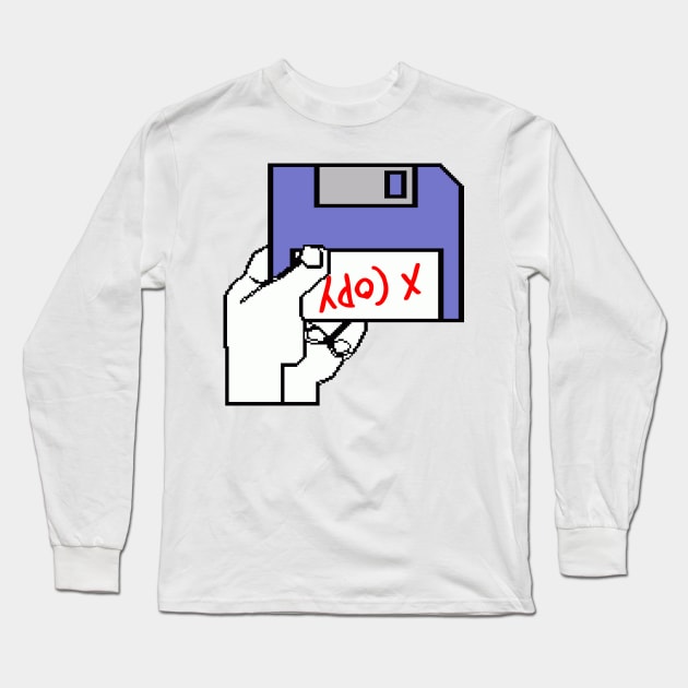 Amiga A500 X Copy Long Sleeve T-Shirt by onekdesigns